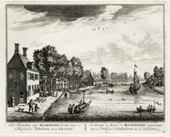 135706 Gezicht op de Vecht te Maarsseveen met links het rechthuis, daarnaast het huis Daelwijk, in het midden de ...